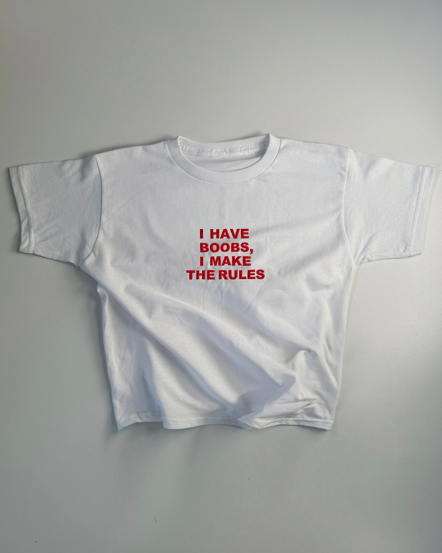 'I Have Boobs, I Make The Rules' 90s Y2K T-Shirt