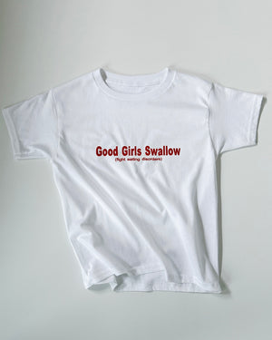 Open image in slideshow, Embroidered &#39;Good Girls&#39; 90s Y2K T-Shirt

