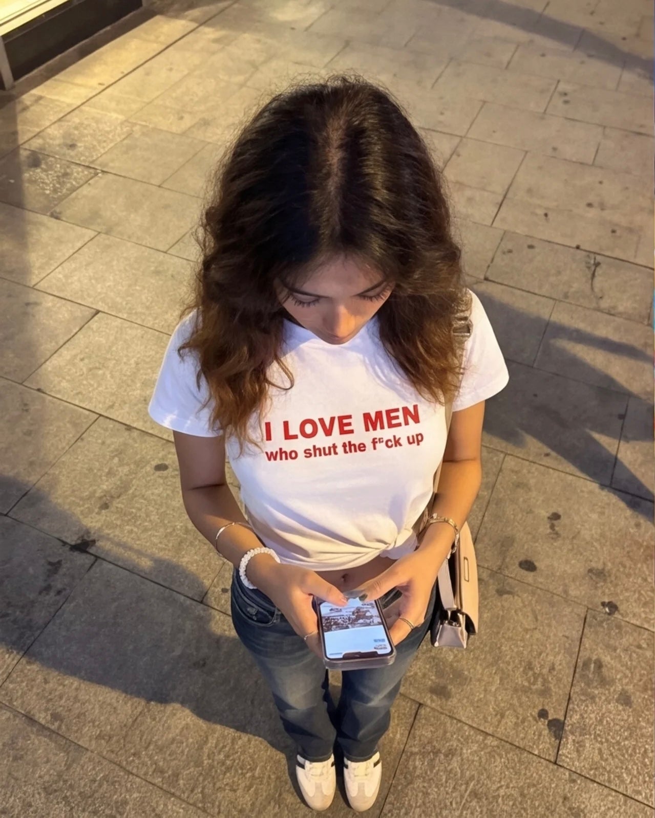 'I Love Men' 90s Y2K T-Shirt