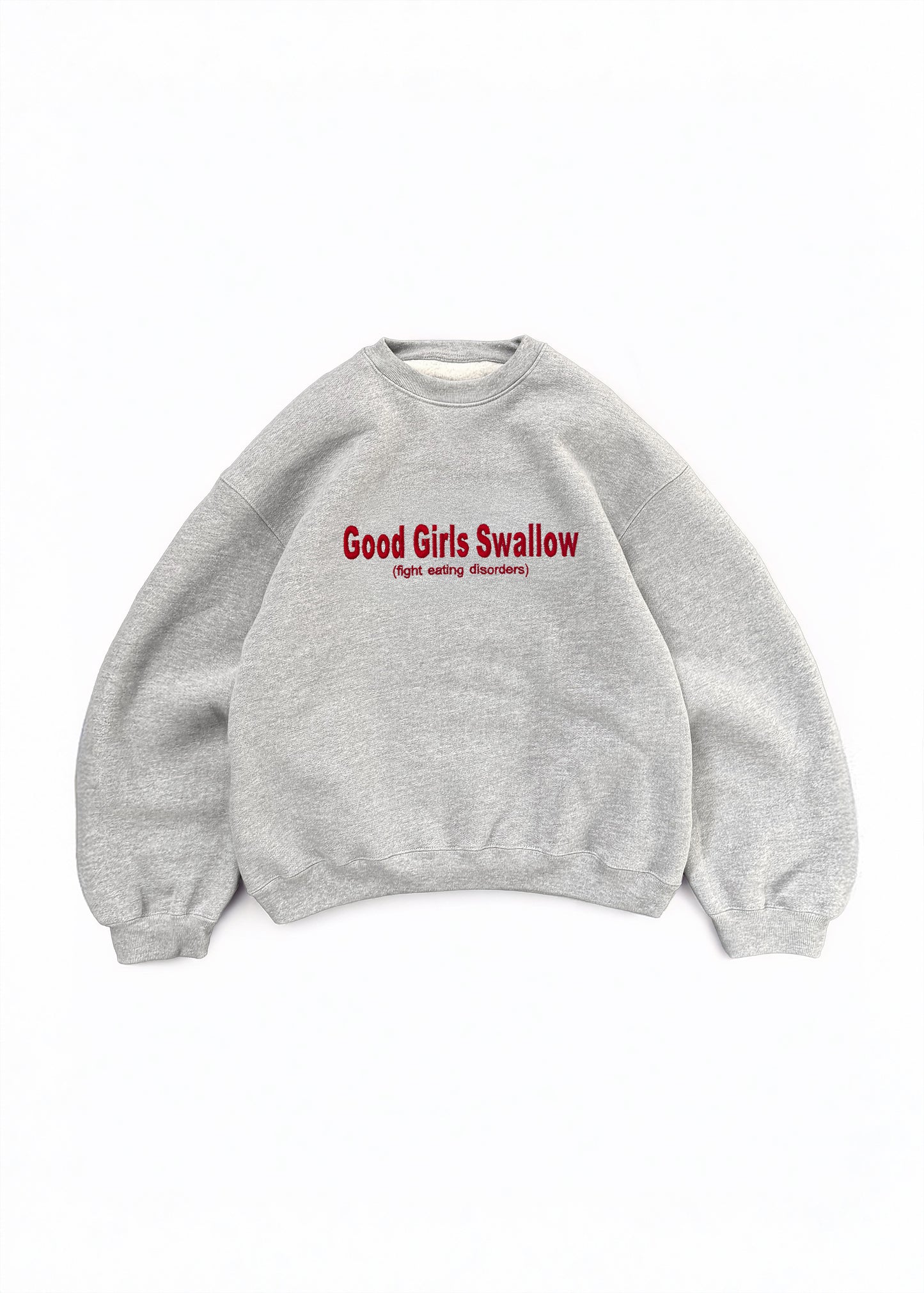 Embroidered 'Good Girls Swallow' 90s Y2K T-Shirt