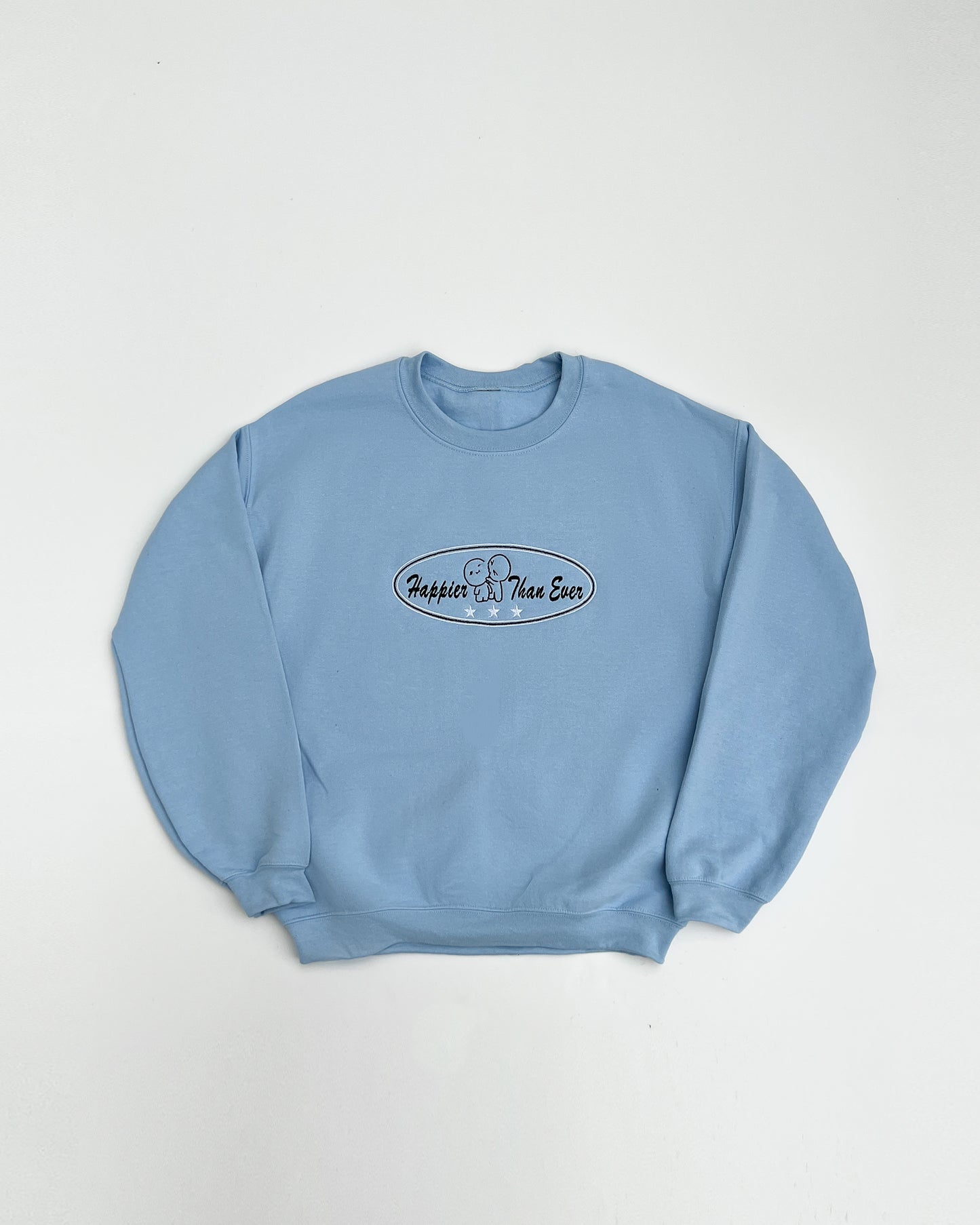 Happier Than Ever Embroidered Sweatshirt