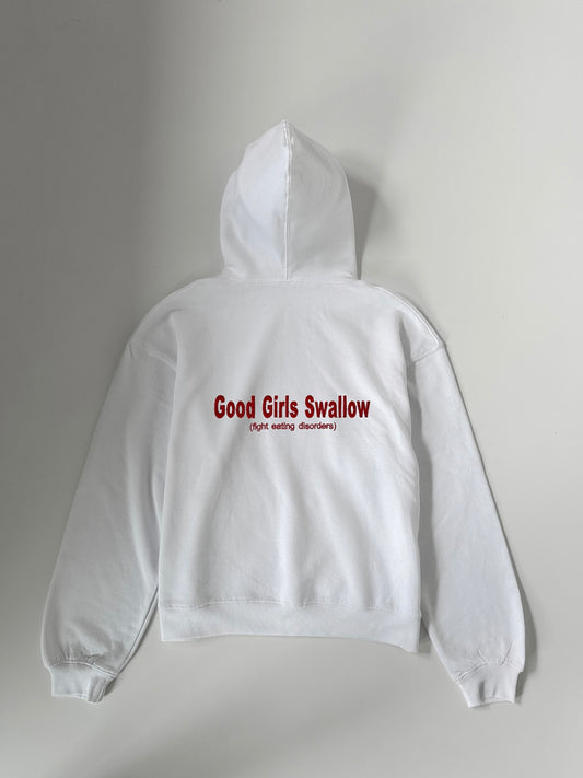 Fully Embroidered ‘Good Girls’ Y2K Boxy Oversized Hoodie