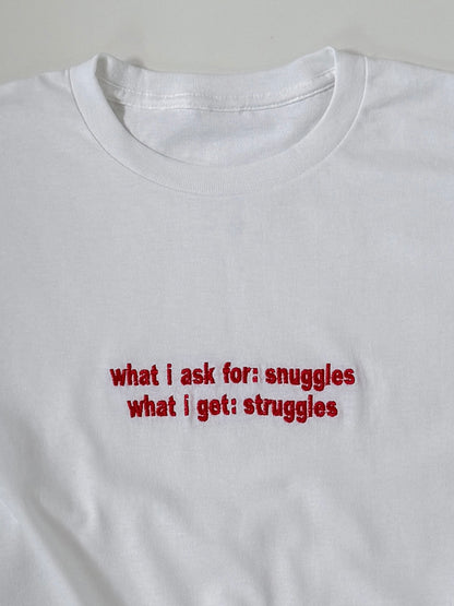 'STRUGGLES' 90s Y2K T-Shirt