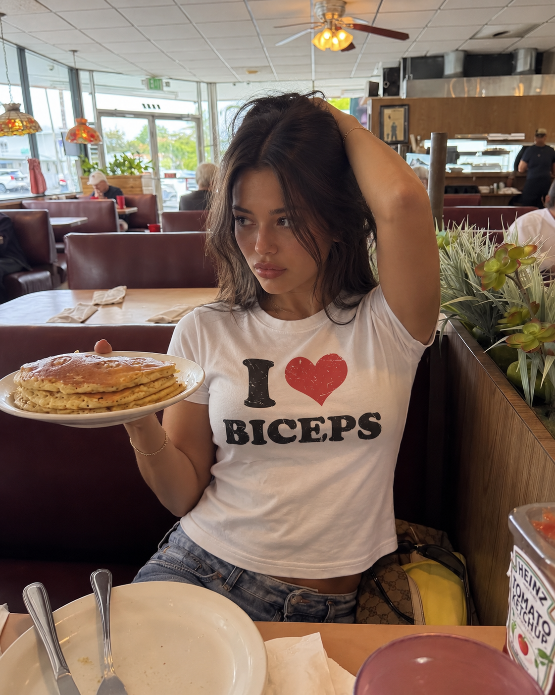 I Love Biceps 90s Y2K T-shirt