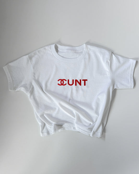 Embroidered 'CUNT' 90s Y2K T-Shirt