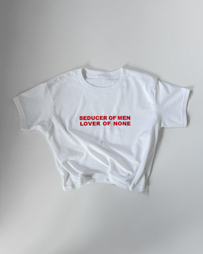 'Seducer of Men Lover of None' 90s Y2K T-Shirt