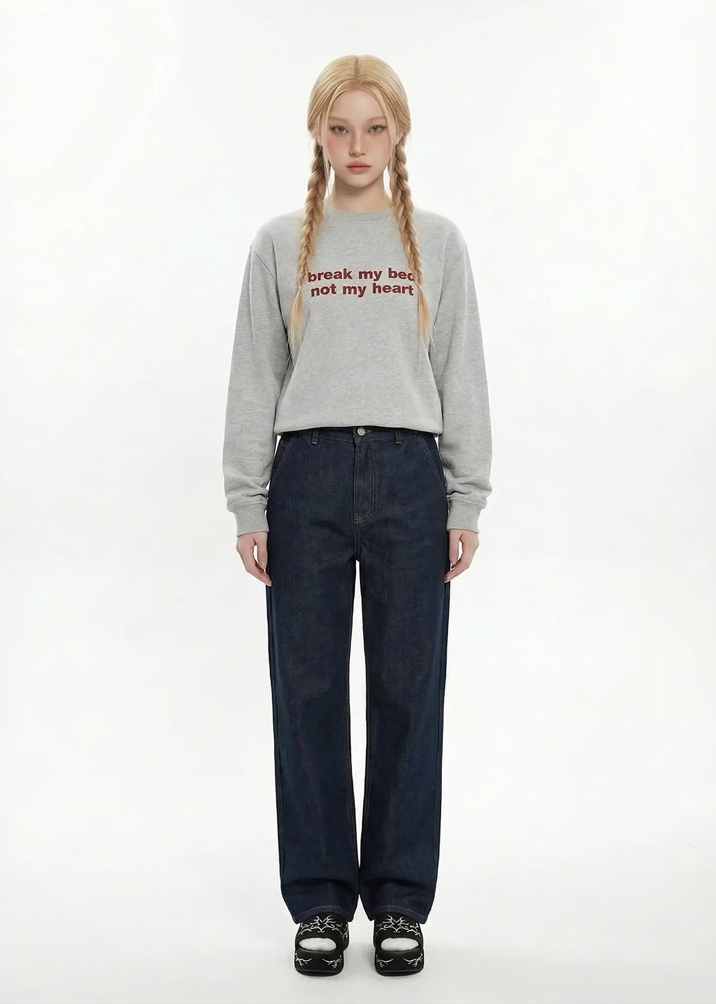 Embroidered 'I May Be A Handful, But So Are My Tits' 90s Y2K T-shirt/Sweatshirt