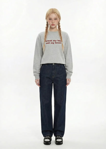 Embroidered 'I May Be A Handful, But So Are My Tits' 90s Y2K T-shirt/Sweatshirt