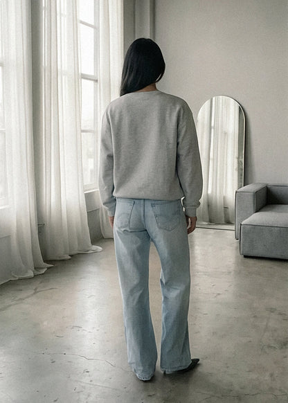 Embroidered 'Overworked & Underfucked' 90s Sweatshirt