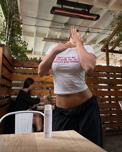 'Don't Let My Big Tits Scare You, I’m Really A Nice Person' 90s Y2K T-Shirt