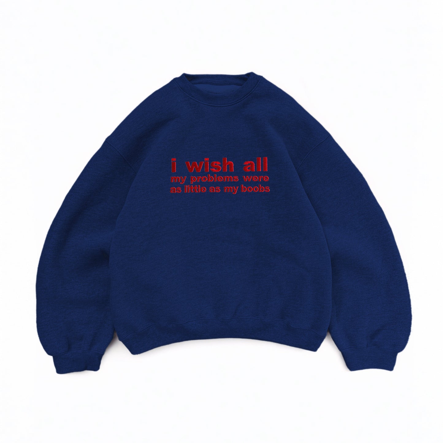 Embroidered Slogan Sweatshirt