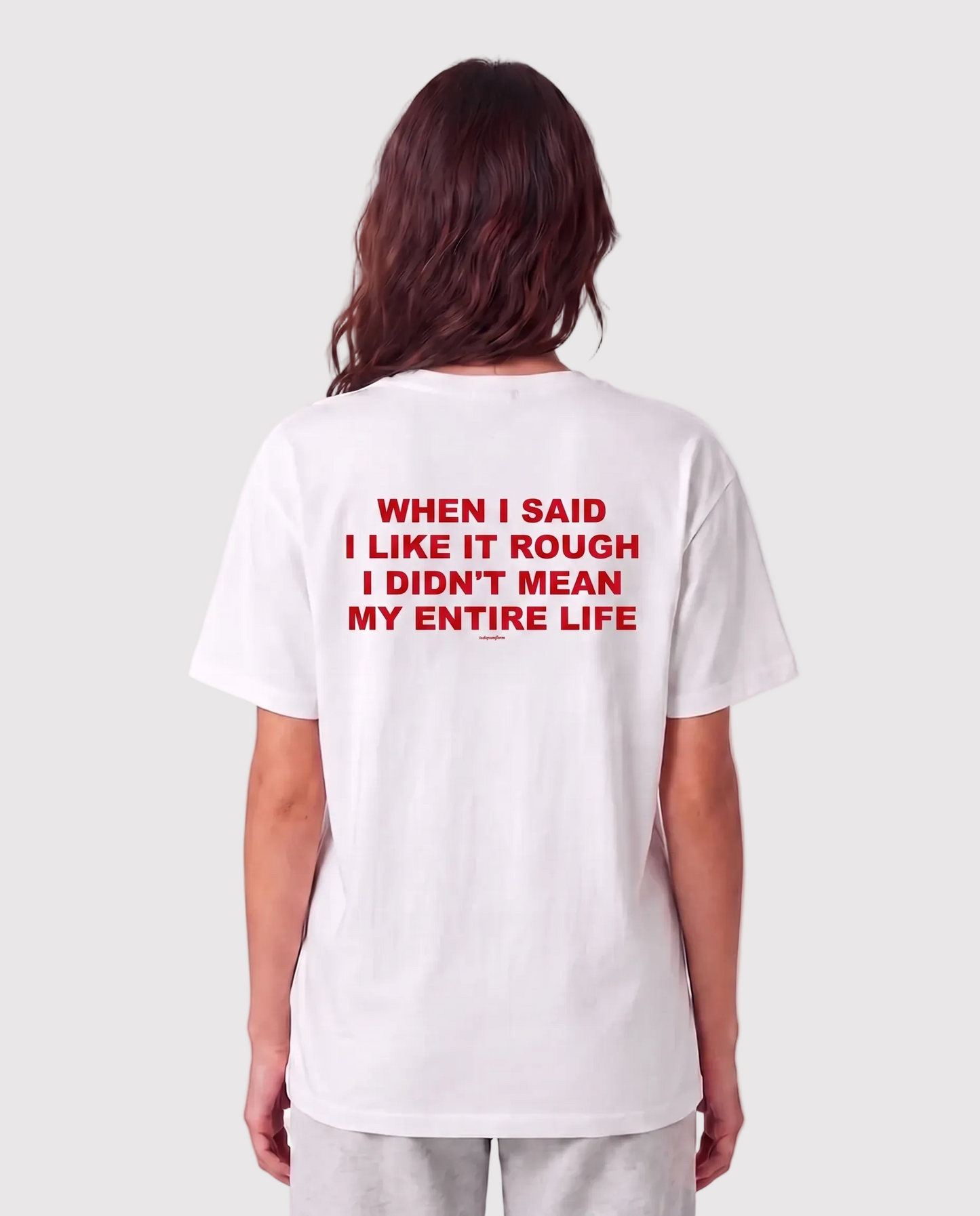 'When I Said I Like It Rough, I Didn’t Mean My Entire Life' 90s Y2K T-Shirt