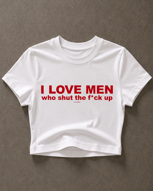 'I Love Men' 90s Y2K T-Shirt