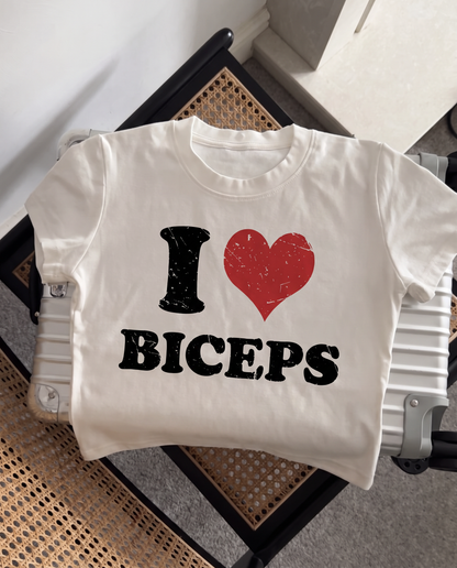 I Love Biceps 90s Y2K T-shirt