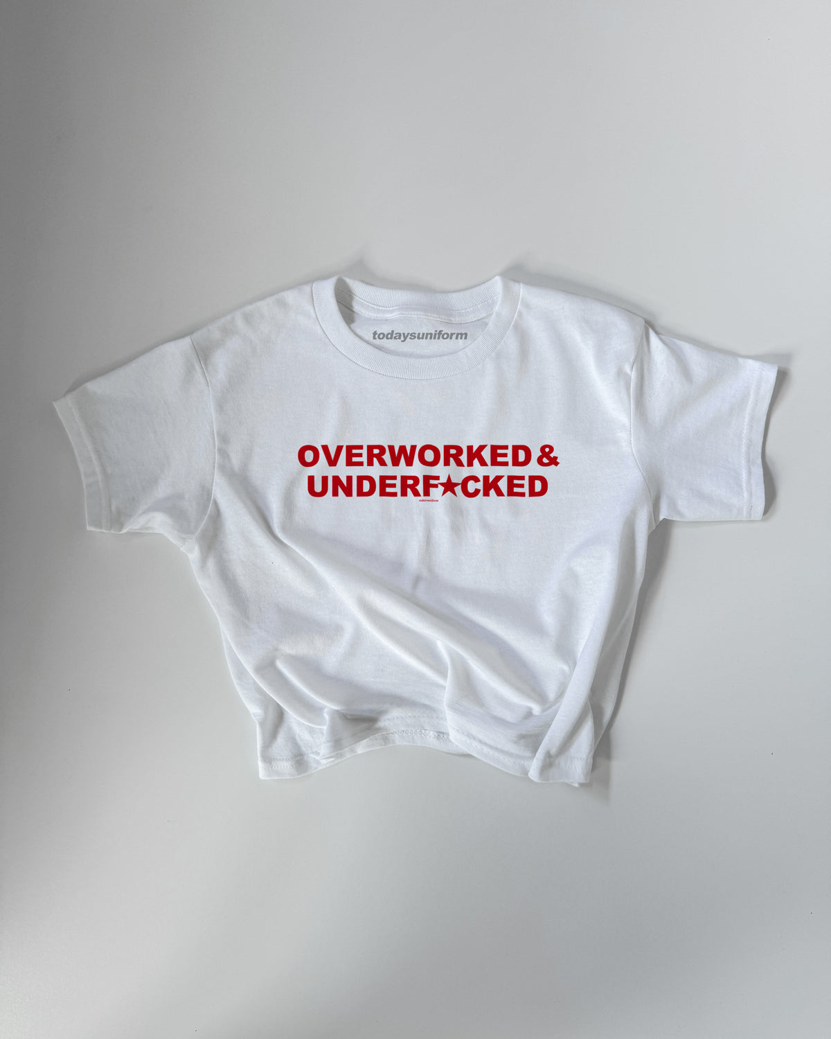 'Overworked' 90s Y2K T-Shirt