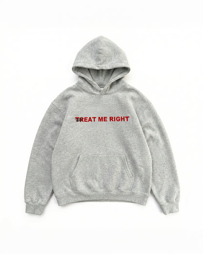 Embroidered 'Treat Me Right' 90s Hoodie