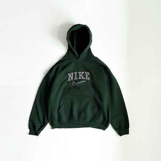 Vintage Style 90s Green Spellout Hoodie