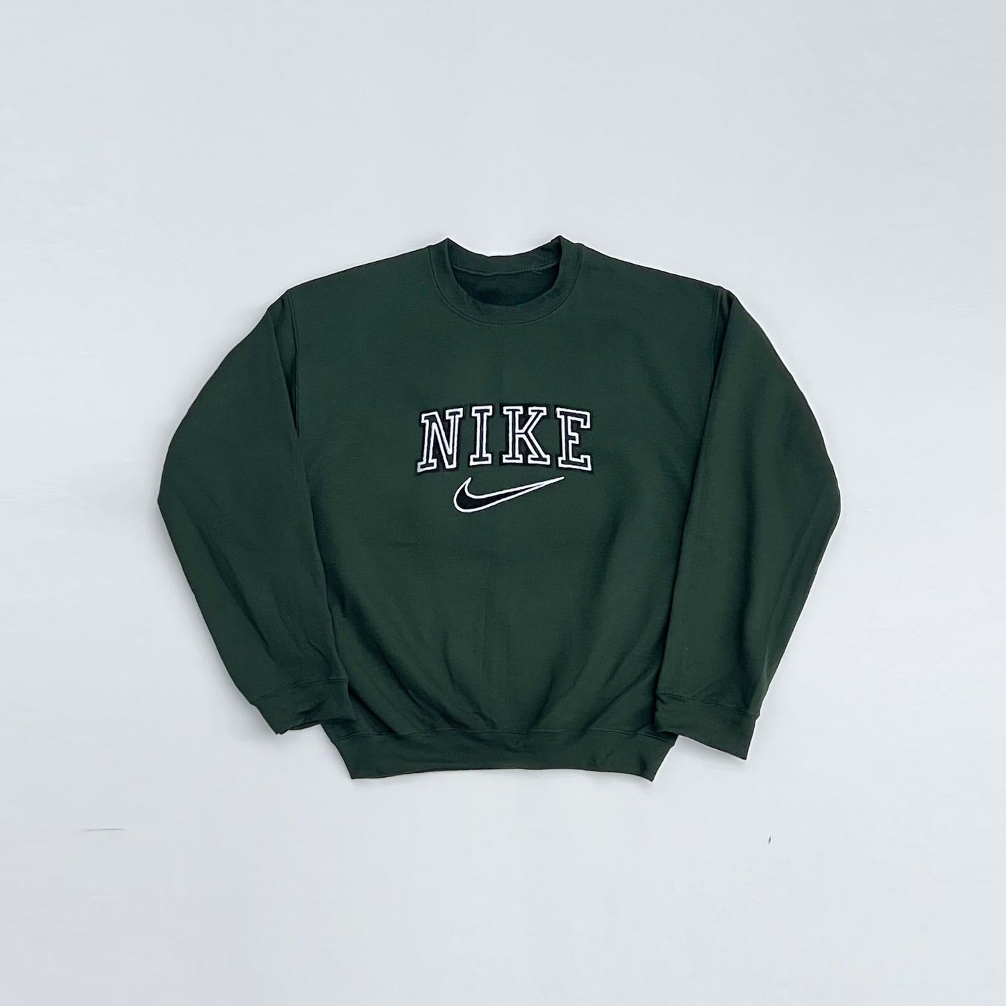 Vintage Style 90s Green Spellout Sweatshirt