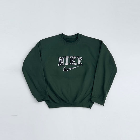 Vintage Style 90s Green Spellout Sweatshirt